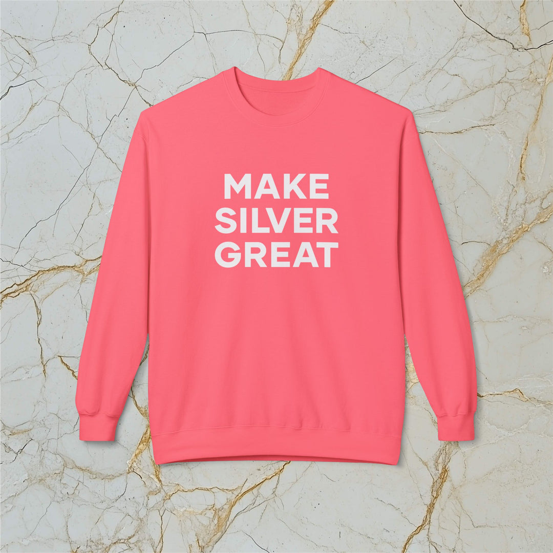 Make Silver Great: Midweight Fleece Sweatshirt (Unisex)