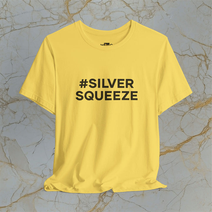 Silver – #SILVERSQUEEZE – Modern T-Shirt (Unisex)