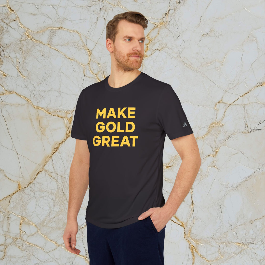 Make Gold Great: Adidas Sports T-shirt (Unisex)