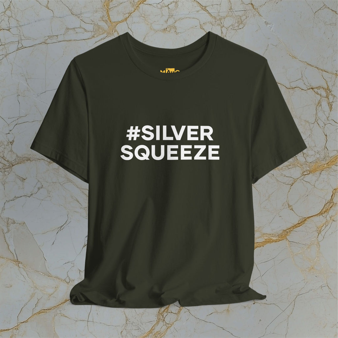 Silver – #SILVERSQUEEZE – Modern T-Shirt (Unisex)