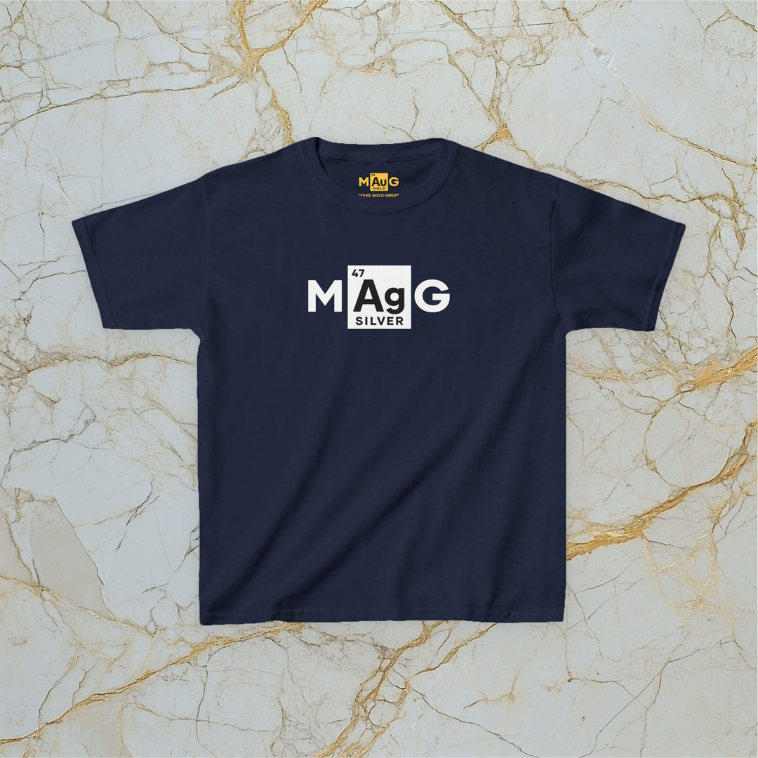 Make Silver Great – M[Ag]G –  Kids Classic Cotton T-Shirt