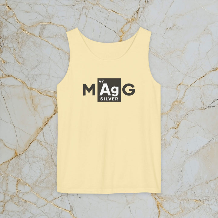 Make Silver Great – M[Ag]G – Premium Tank Top (Unisex)
