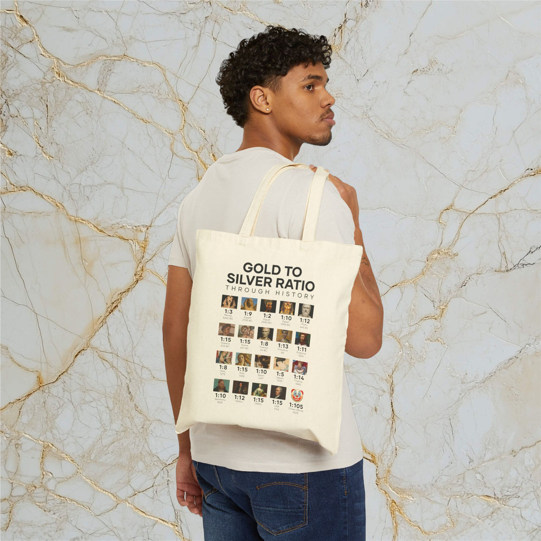 Gold To Silver Ratio – Cotton Canvas Tote Bag