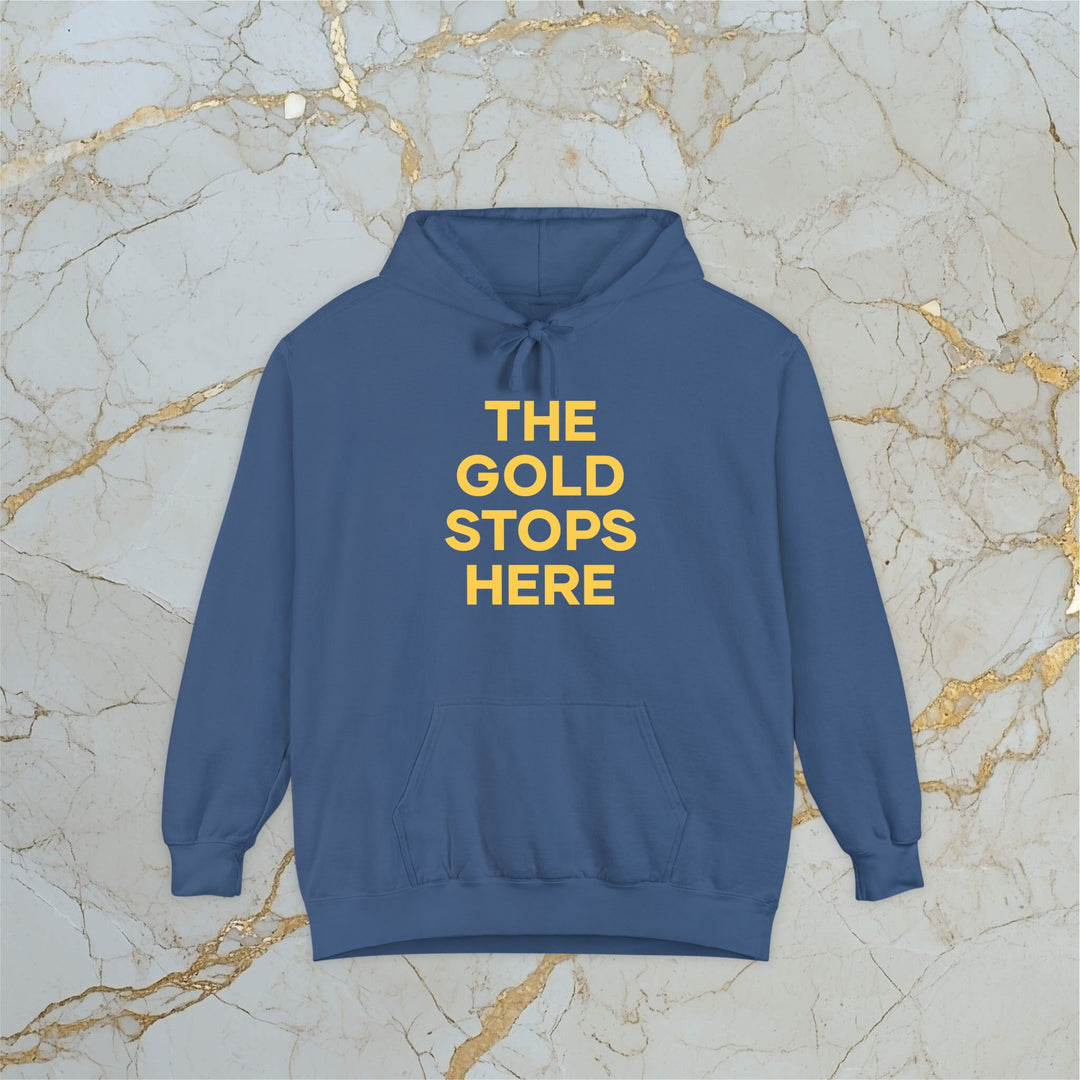 Make Gold Great – THE GOLD STOPS HERE – Premium Hoodie (Unisex)
