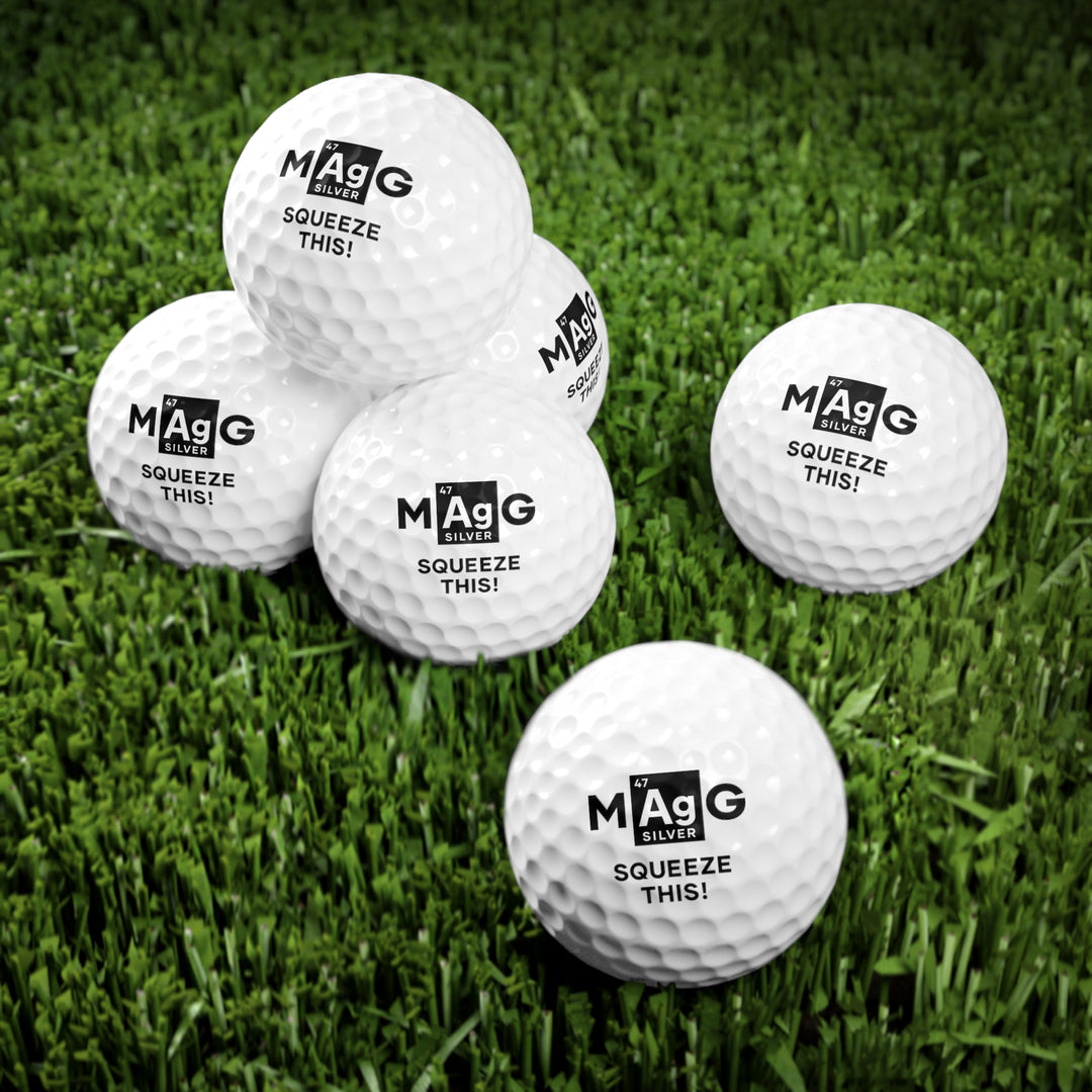 Make Silver Great: 6 'Squeeze This' Golf Balls