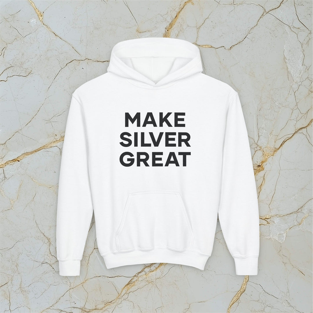 Make Silver Great: Kids Hooded Sweatshirt