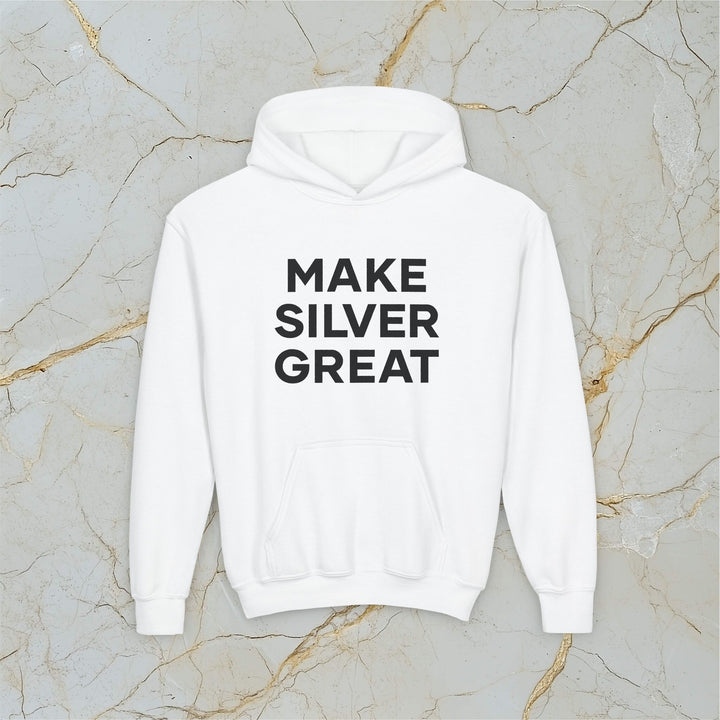 Make Silver Great: Kids Hooded Sweatshirt