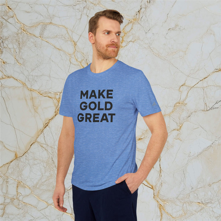 Make Gold Great: Adidas Sports T-shirt (Unisex)