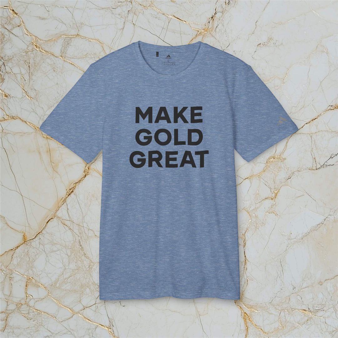 Make Gold Great: Adidas Sports T-shirt (Unisex)