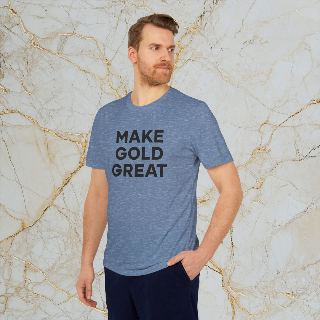 Make Gold Great: Adidas Sports T-shirt (Unisex)