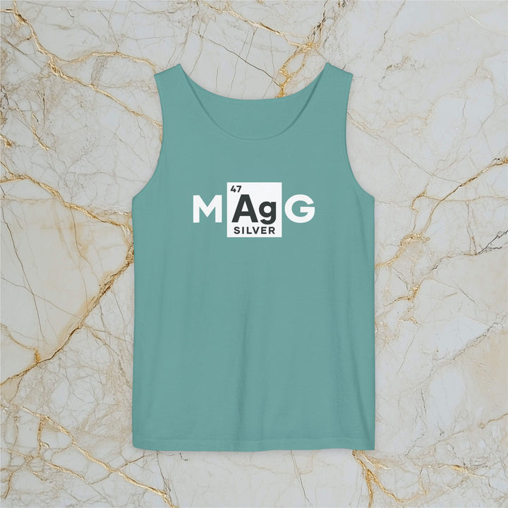 Make Silver Great – M[Ag]G – Premium Tank Top (Unisex)