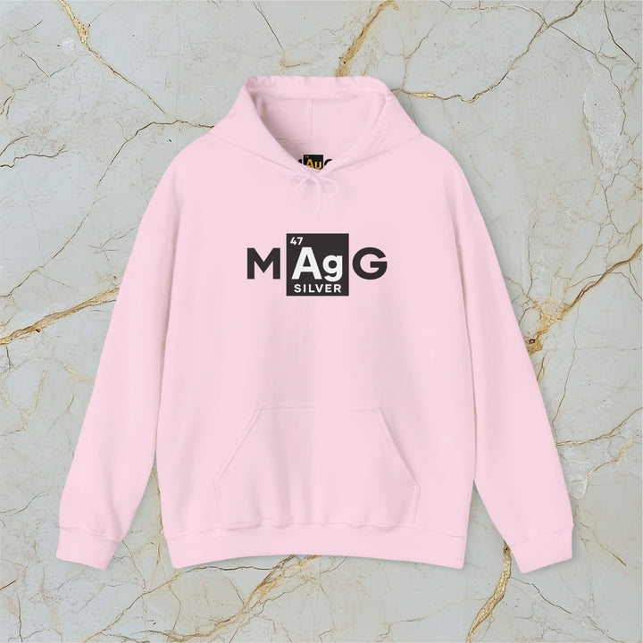 Make Silver Great – M[Ag]G – Classic Heavy Hooded Sweatshirt (Unisex)