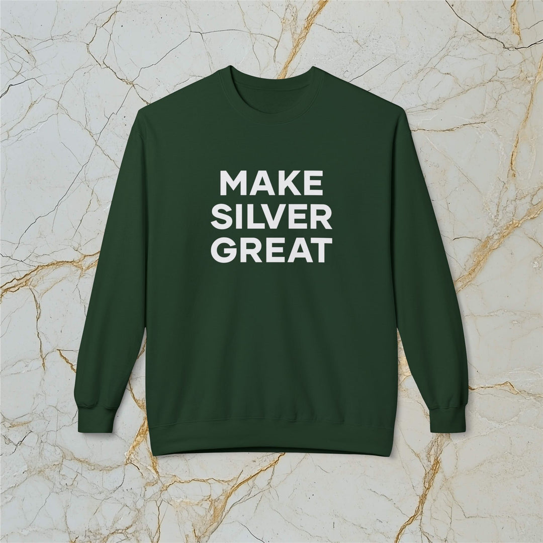 Make Silver Great: Midweight Fleece Sweatshirt (Unisex)