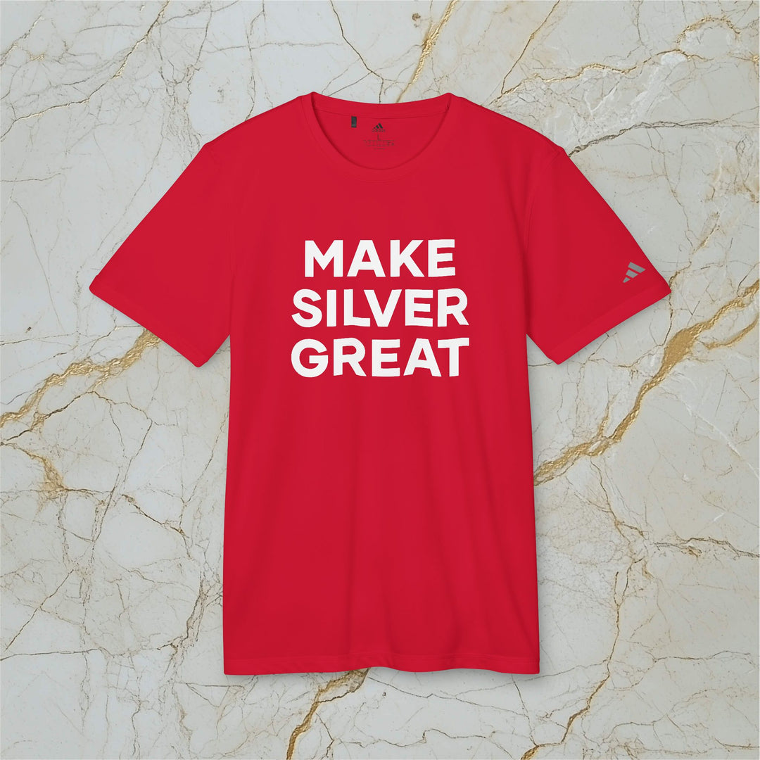 Make Silver Great - Adidas Sports T-shirt (Unisex)