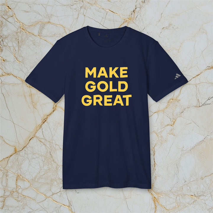 Make Gold Great: Adidas Sports T-shirt (Unisex)