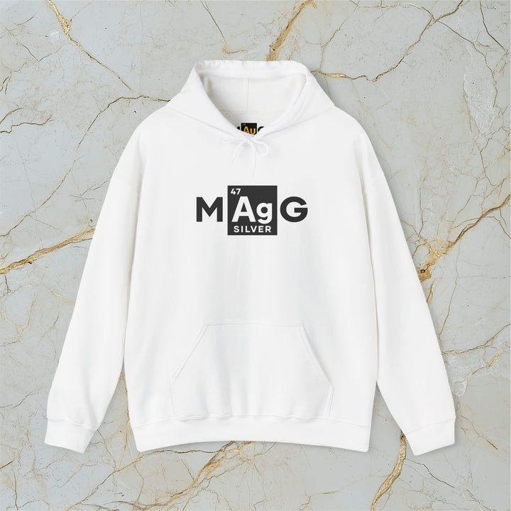 Make Silver Great – M[Ag]G – Classic Heavy Hooded Sweatshirt (Unisex)