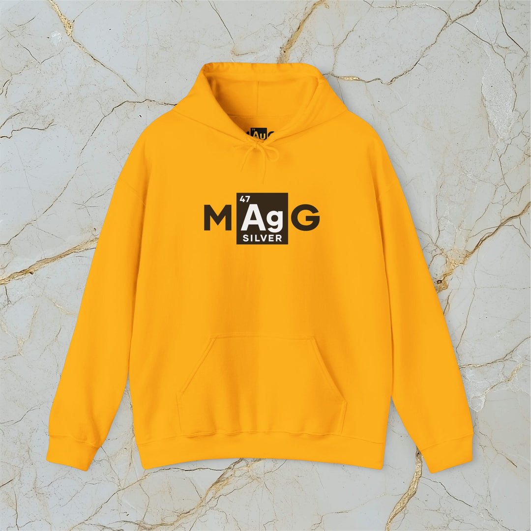 Make Silver Great – M[Ag]G – Classic Heavy Hooded Sweatshirt (Unisex)