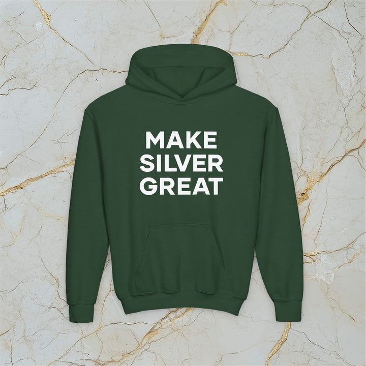 Make Silver Great: Kids Hooded Sweatshirt