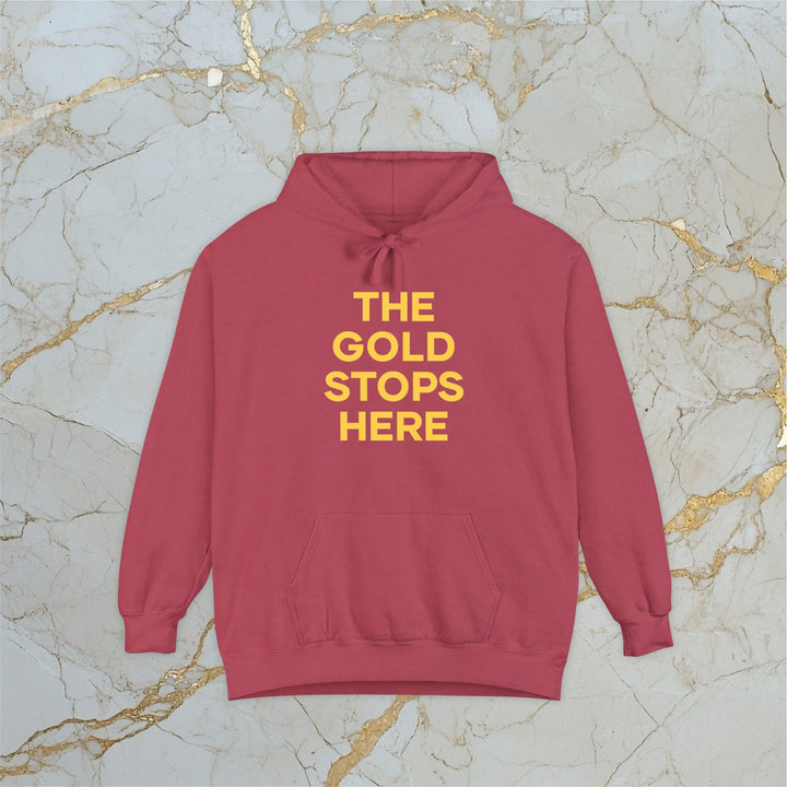 Make Gold Great – THE GOLD STOPS HERE – Premium Hoodie (Unisex)