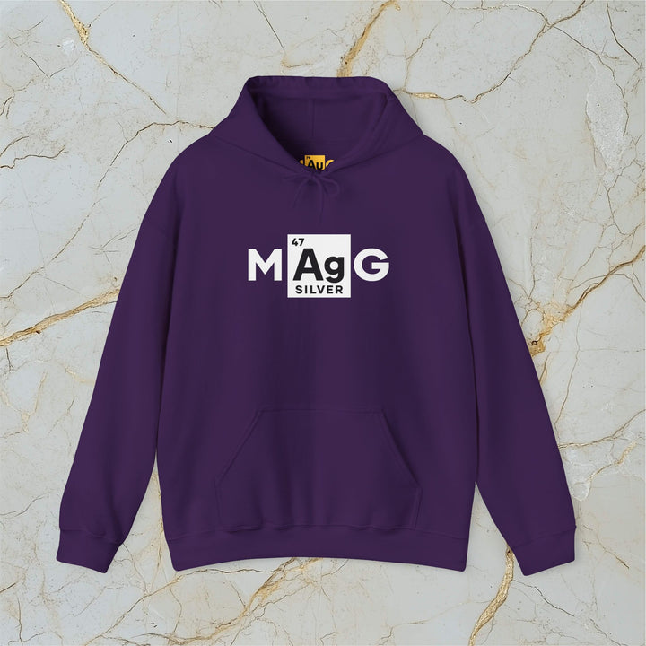 Make Silver Great – M[Ag]G – Classic Heavy Hooded Sweatshirt (Unisex)