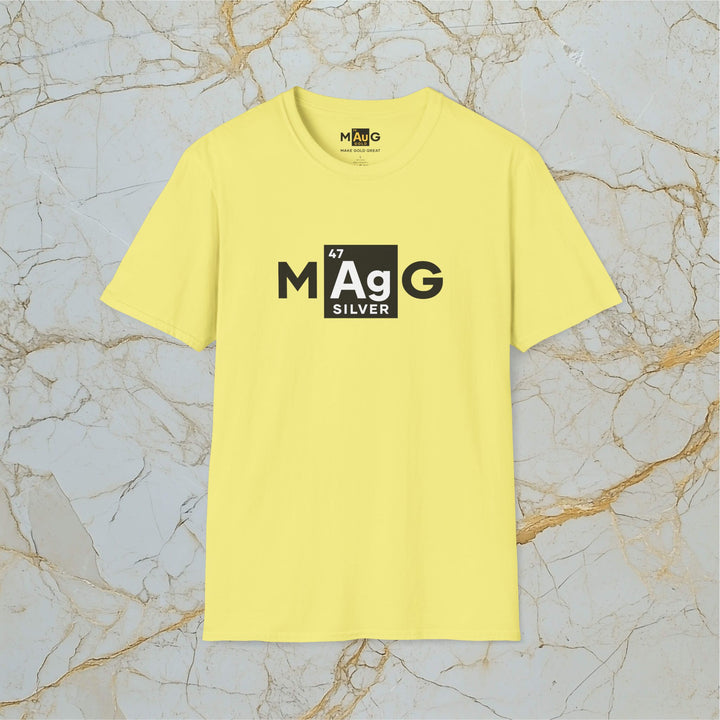 Make Silver Great – M[Ag]G –  Soft T-Shirt