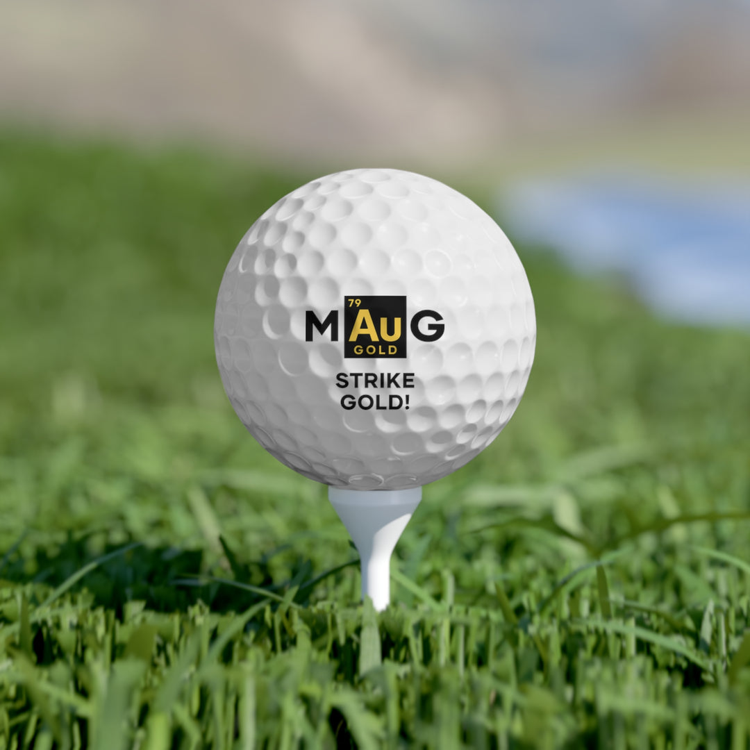 Make Gold Great: 6 'Strike This!' Golf Balls