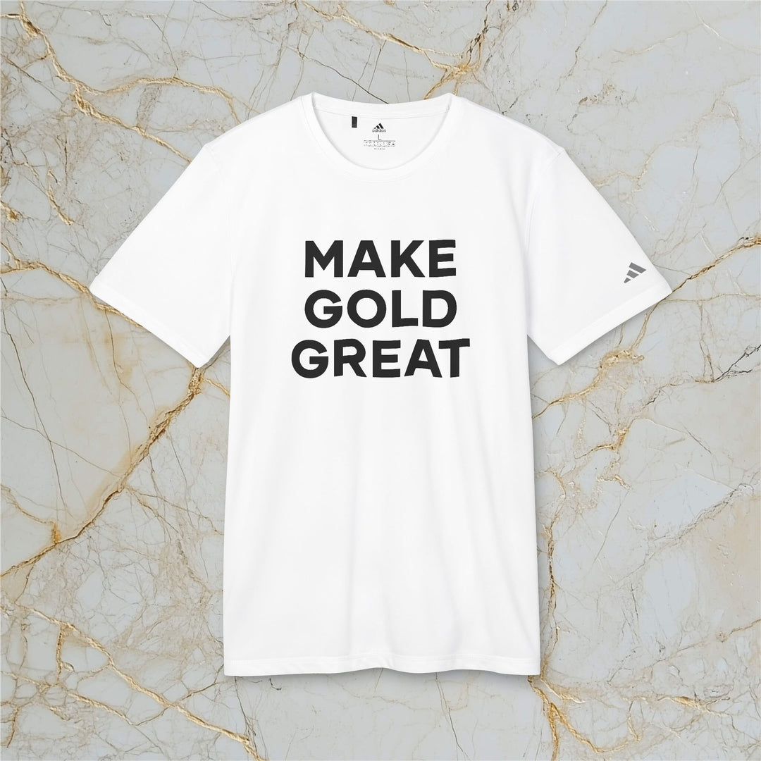 Make Gold Great: Adidas Sports T-shirt (Unisex)