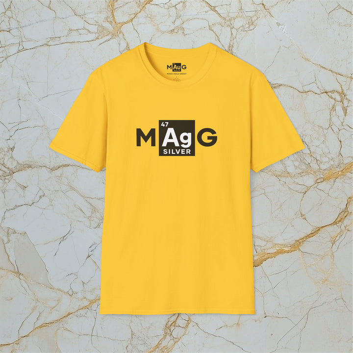 Make Silver Great – M[Ag]G –  Soft T-Shirt