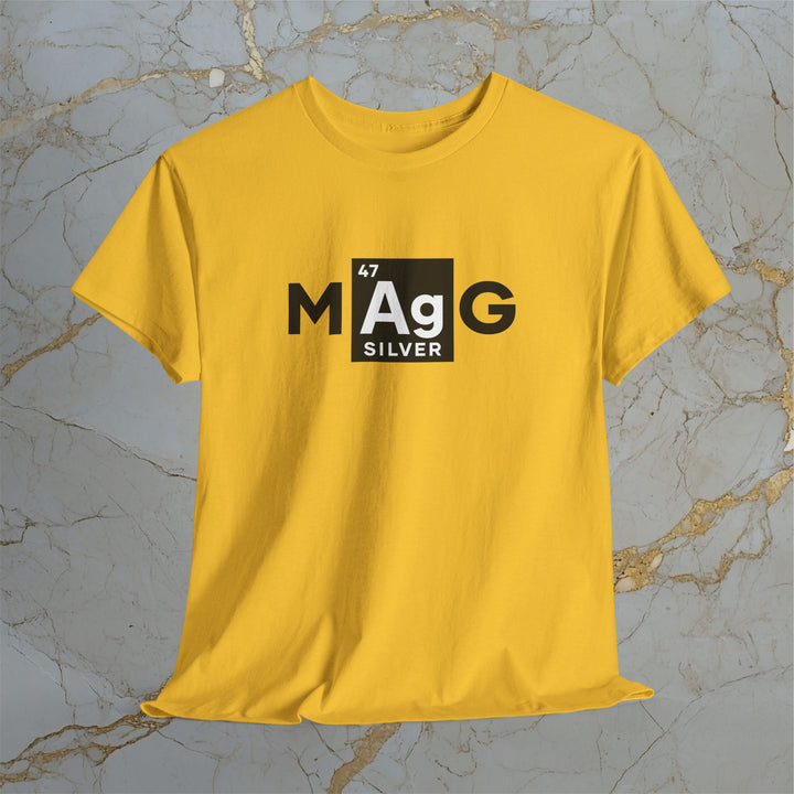 Make Silver Great – M[Ag]G –  Classic Cotton T-Shirt (Unisex) ⚡️ Express Delivery Available