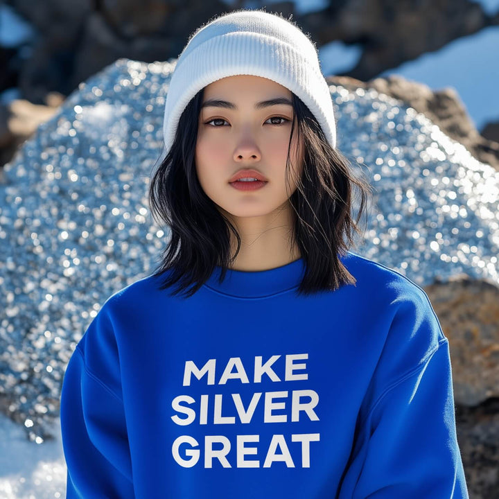 Make Silver Great: Midweight Fleece Sweatshirt (Unisex)