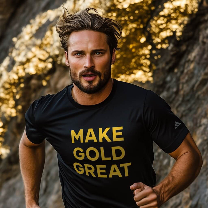 Make Gold Great: Adidas Sports T-shirt (Unisex)
