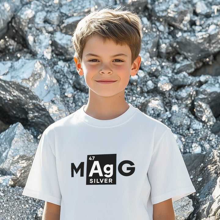 Make Silver Great – M[Ag]G –  Kids Classic Cotton T-Shirt