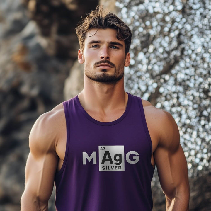 Make Silver Great – M[Ag]G – Premium Tank Top (Unisex)