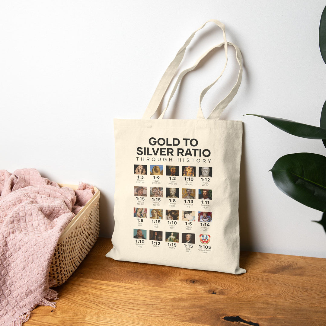 Gold To Silver Ratio – Cotton Canvas Tote Bag