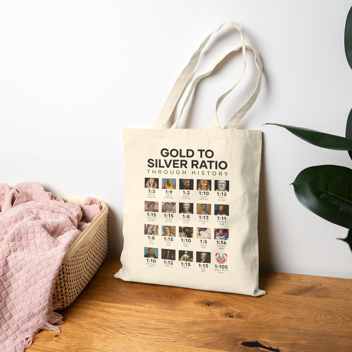Gold To Silver Ratio – Cotton Canvas Tote Bag