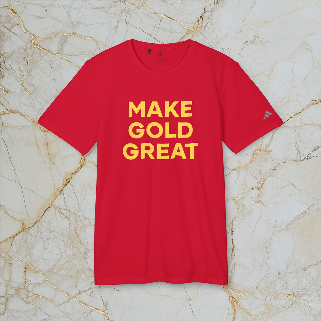 Make Gold Great: Adidas Sports T-shirt (Unisex)