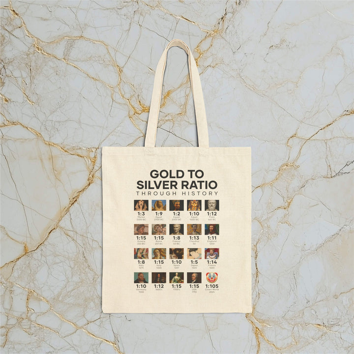 Gold To Silver Ratio – Cotton Canvas Tote Bag