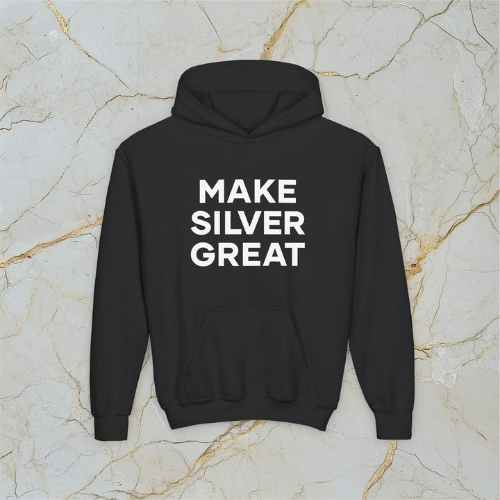 Make Silver Great: Kids Hooded Sweatshirt