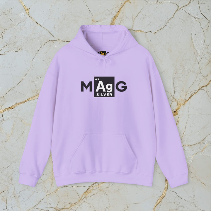 Make Silver Great – M[Ag]G – Classic Heavy Hooded Sweatshirt (Unisex)