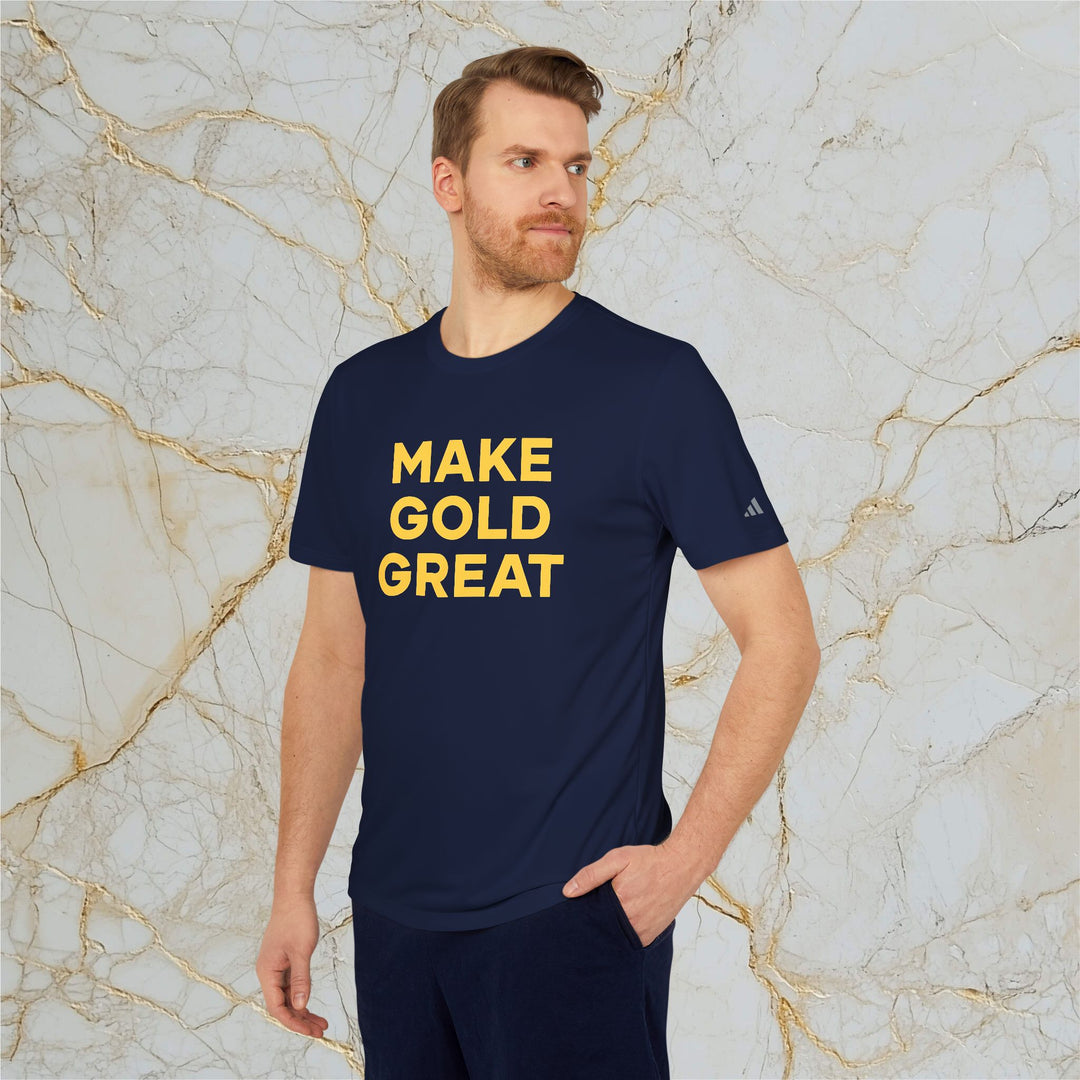 Make Gold Great: Adidas Sports T-shirt (Unisex)