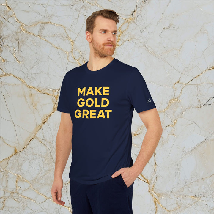 Make Gold Great: Adidas Sports T-shirt (Unisex)