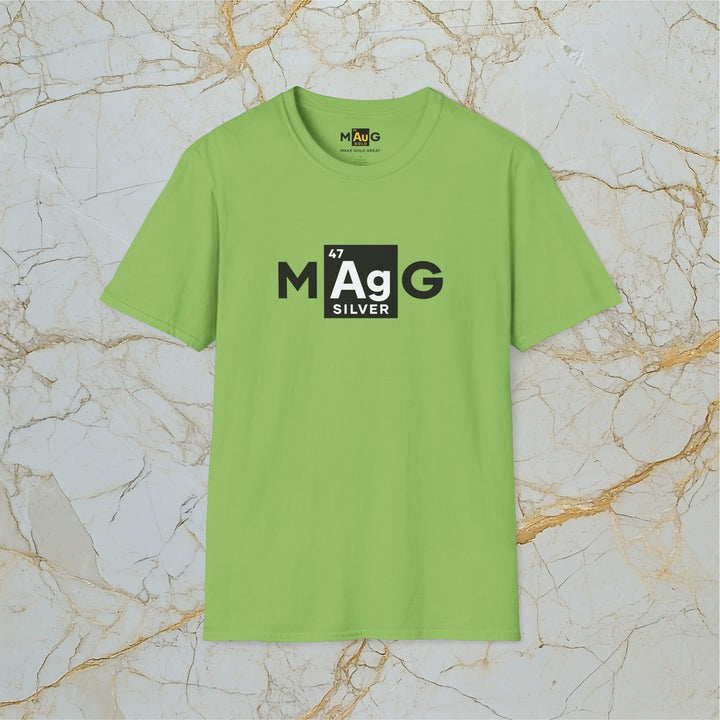 Make Silver Great – M[Ag]G –  Soft T-Shirt
