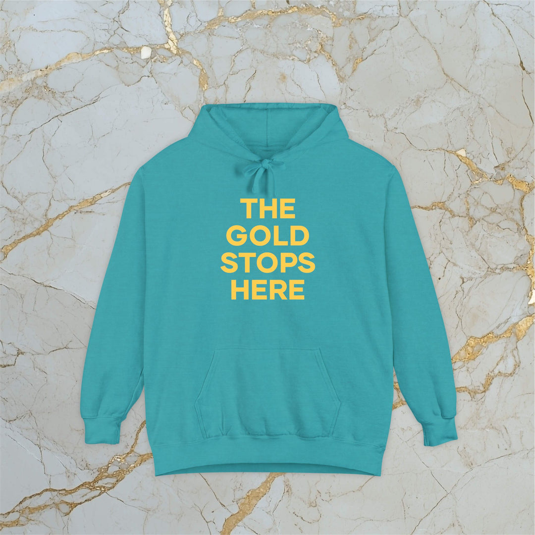 Make Gold Great – THE GOLD STOPS HERE – Premium Hoodie (Unisex)