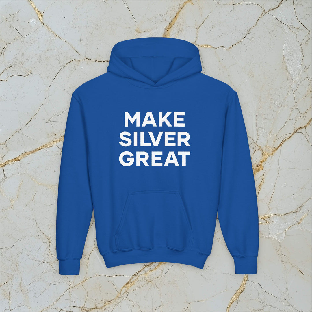 Make Silver Great: Kids Hooded Sweatshirt