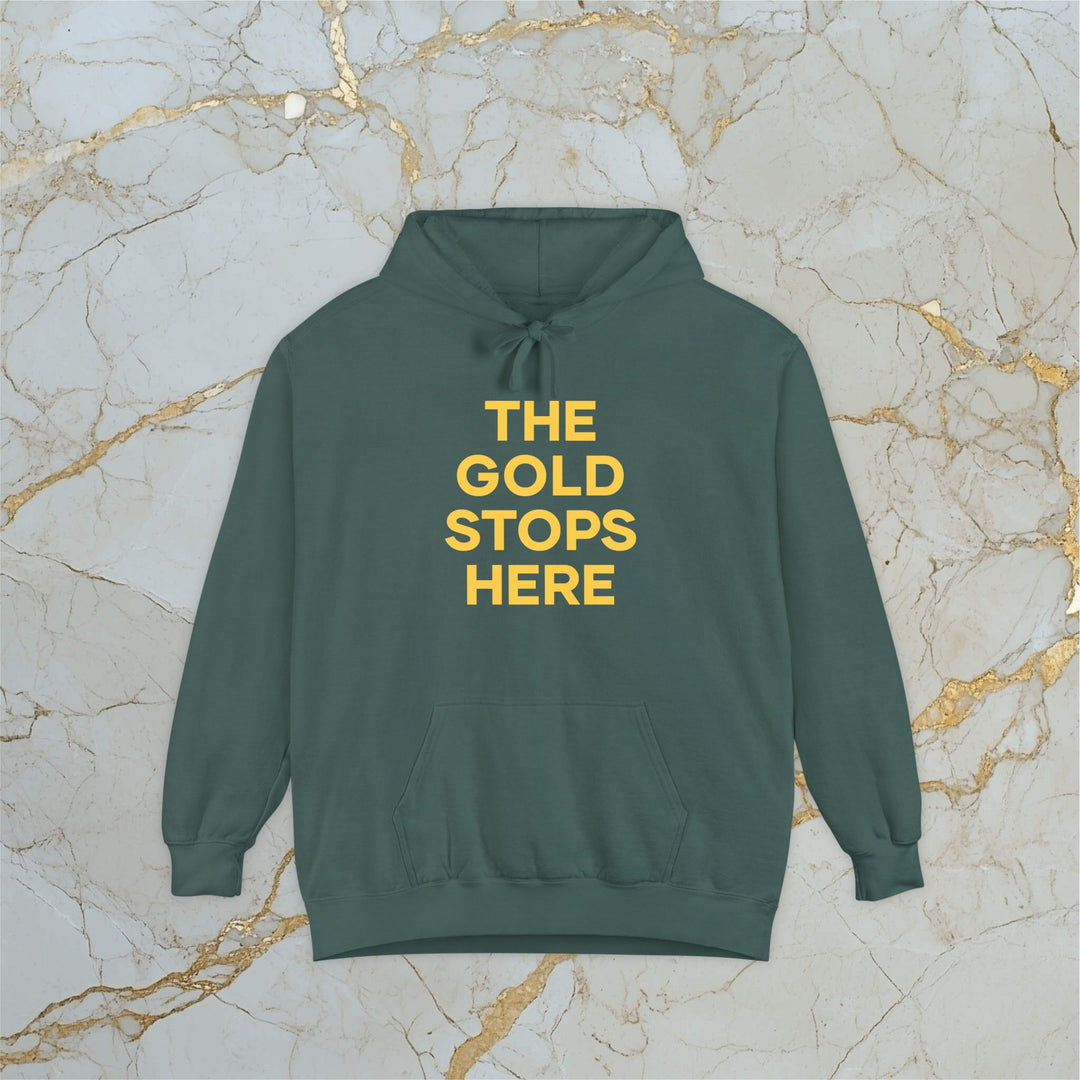 Make Gold Great – THE GOLD STOPS HERE – Premium Hoodie (Unisex)