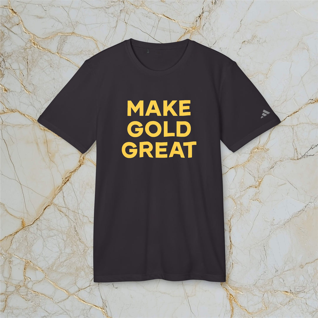 Make Gold Great: Adidas Sports T-shirt (Unisex)