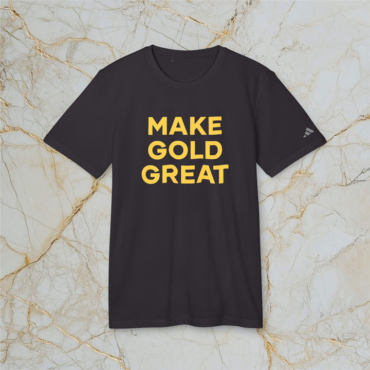 Make Gold Great: Adidas Sports T-shirt (Unisex)