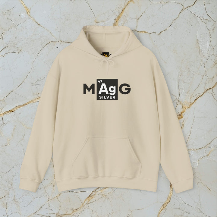 Make Silver Great – M[Ag]G – Classic Heavy Hooded Sweatshirt (Unisex)