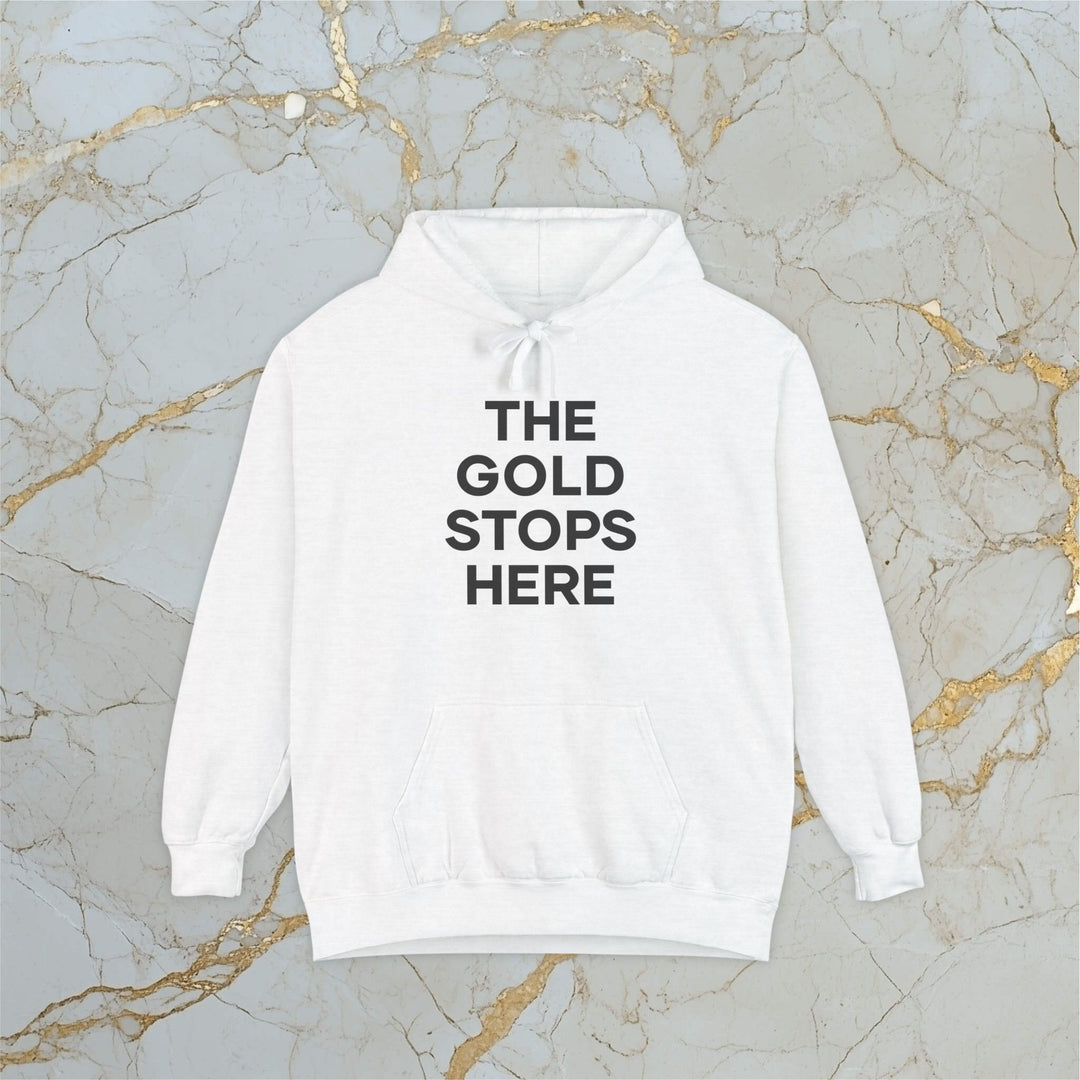 Make Gold Great – THE GOLD STOPS HERE – Premium Hoodie (Unisex)