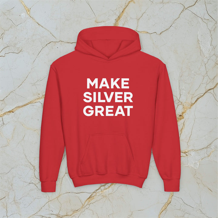 Make Silver Great: Kids Hooded Sweatshirt